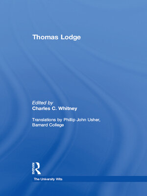 cover image of Thomas Lodge